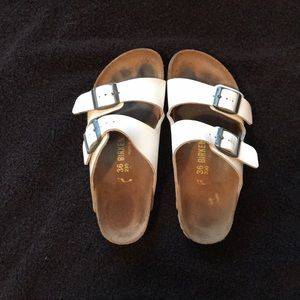 White Birkenstock Sandals